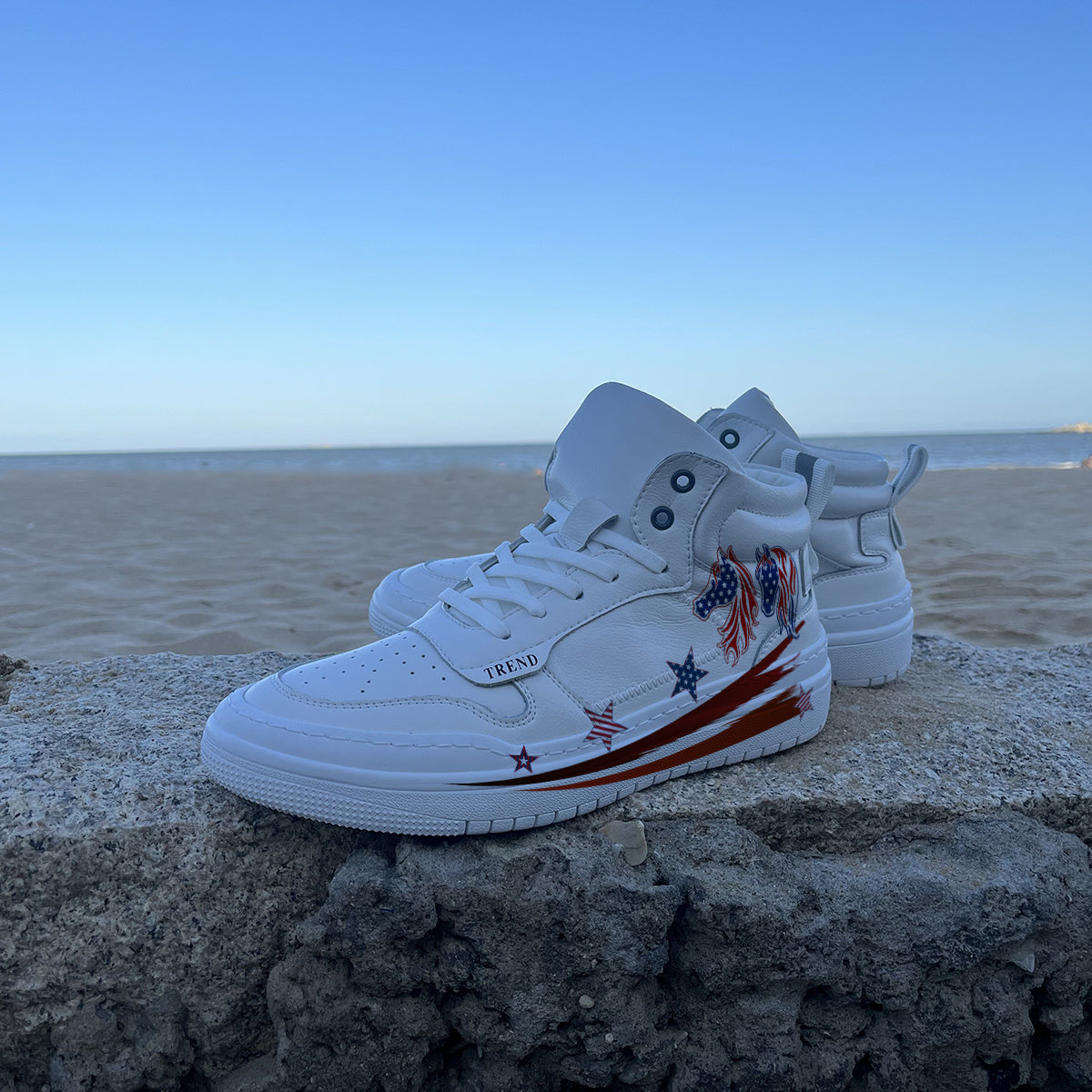 American Flag High Top Sneaker