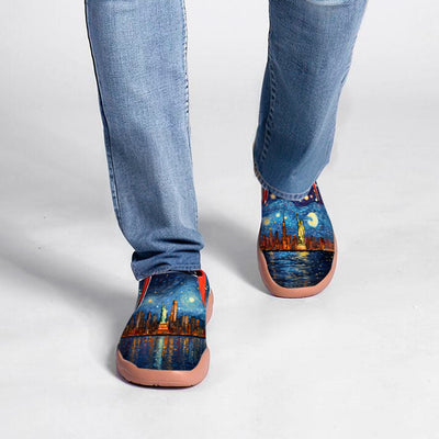 Starry Night New York City Slip On