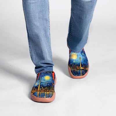 Starry Night Toronto City Slip On