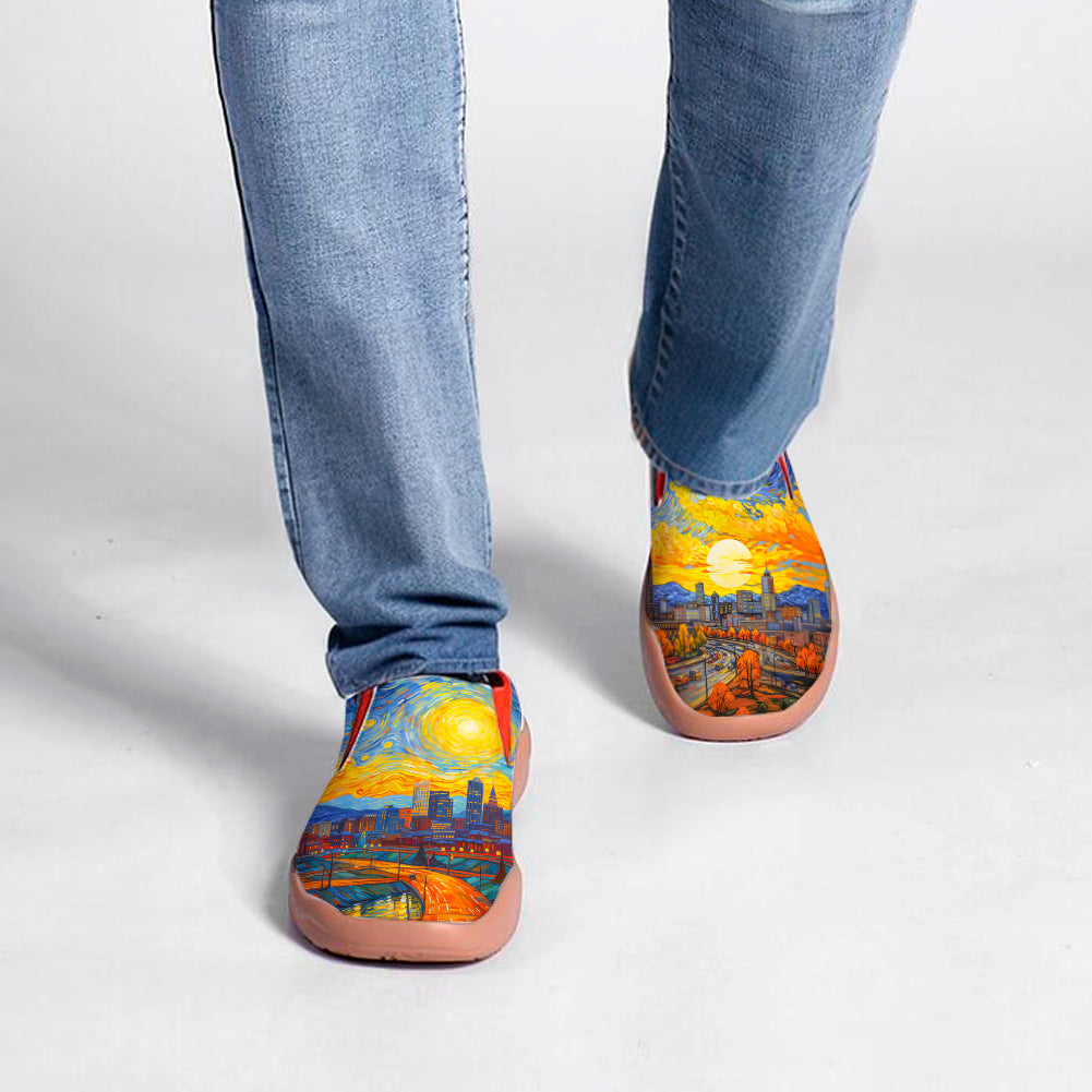 Starry Night Memphis City Slip On