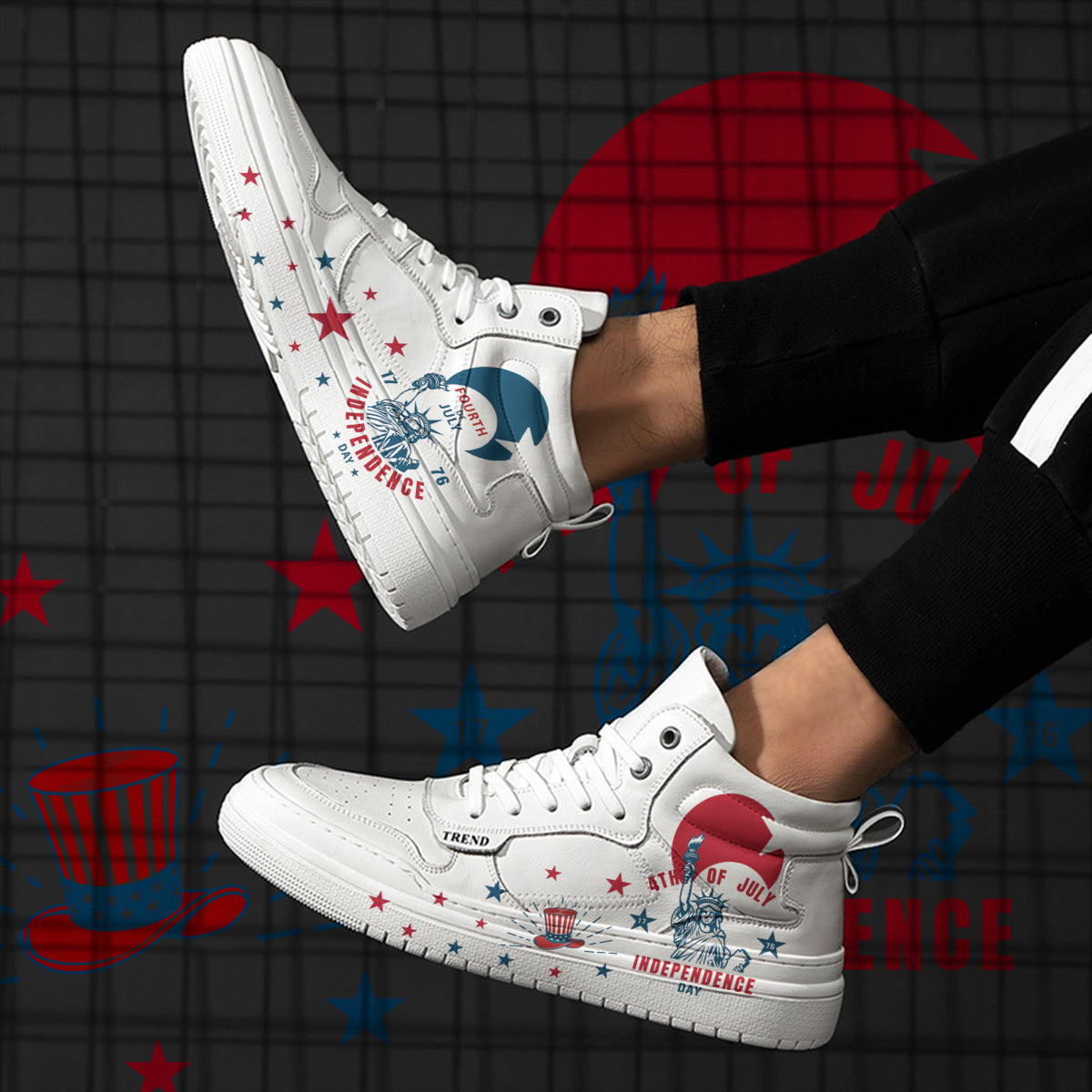 4th of July High Top Sneaker