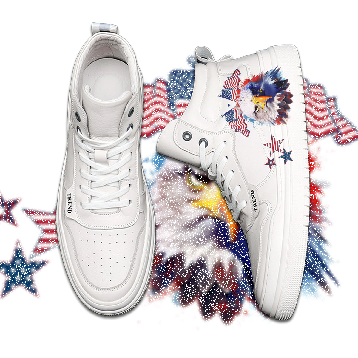 American Flag Eagle High Top Sneaker