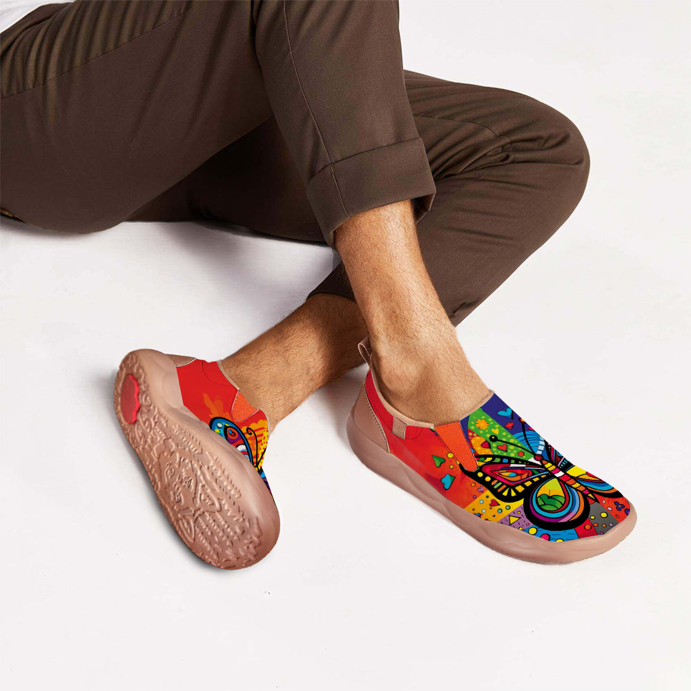 Graffiti Butterfly Slip On