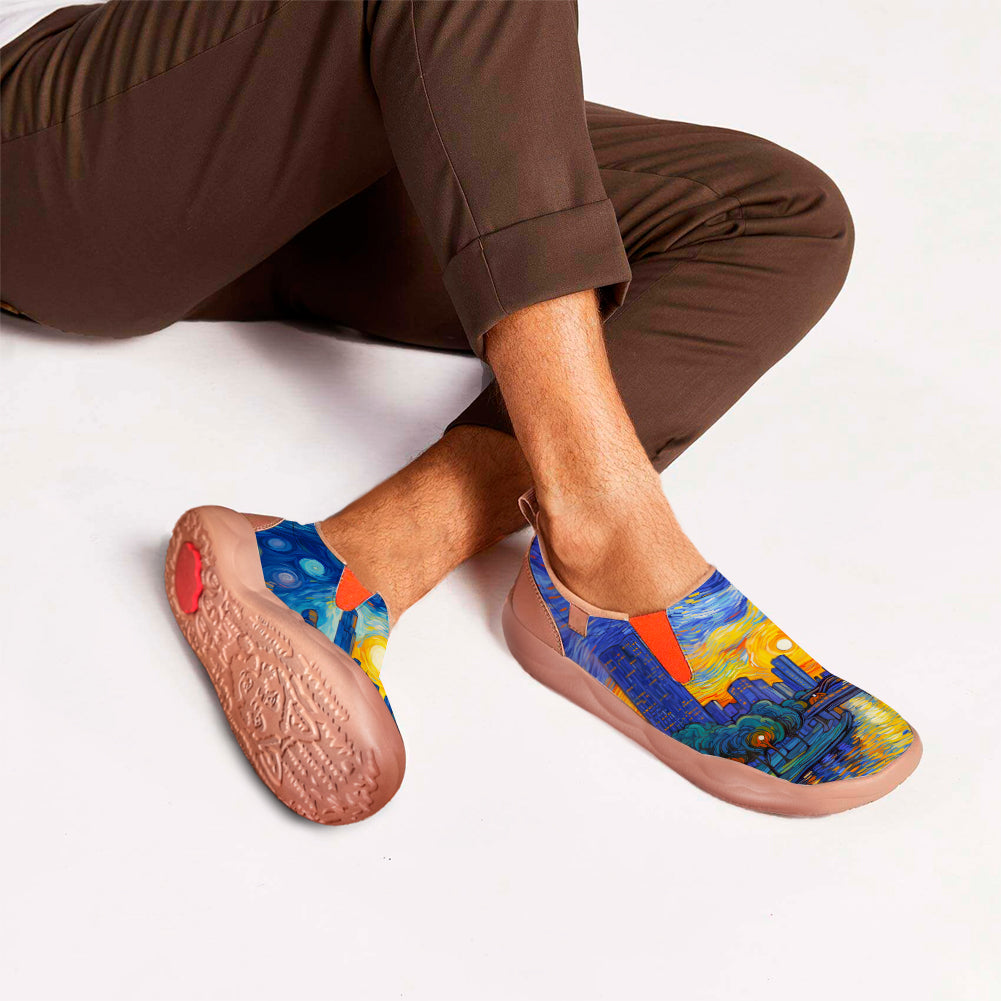 Starry Night Houston City Slip On