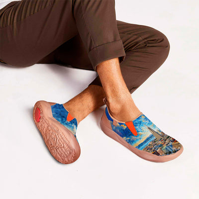 Starry Night San Francisco City Slip On