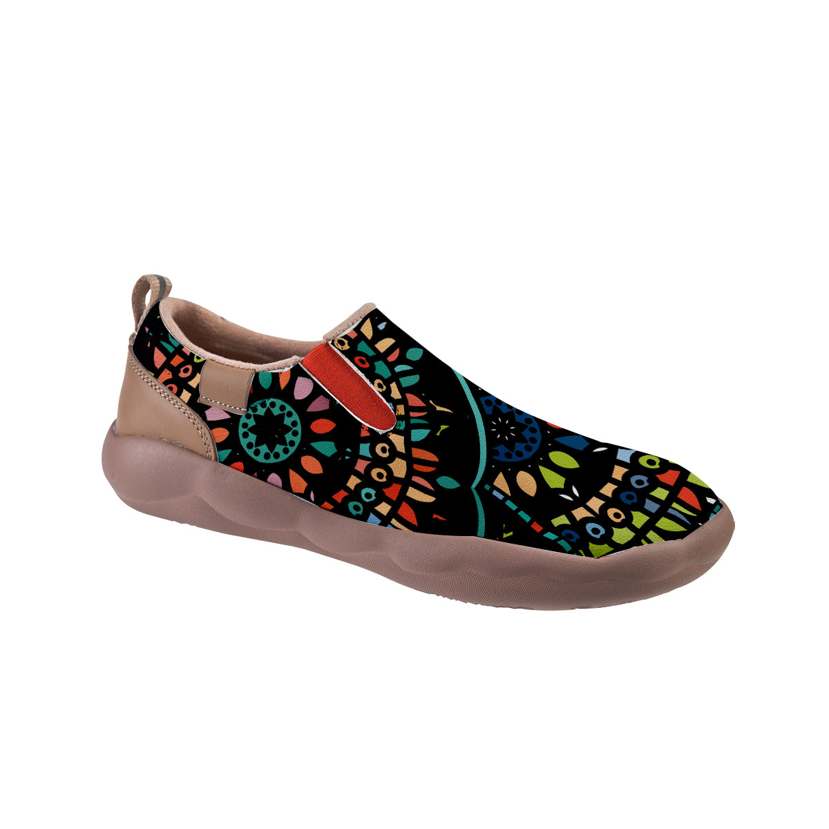 Abstract Vintage flower Slip On