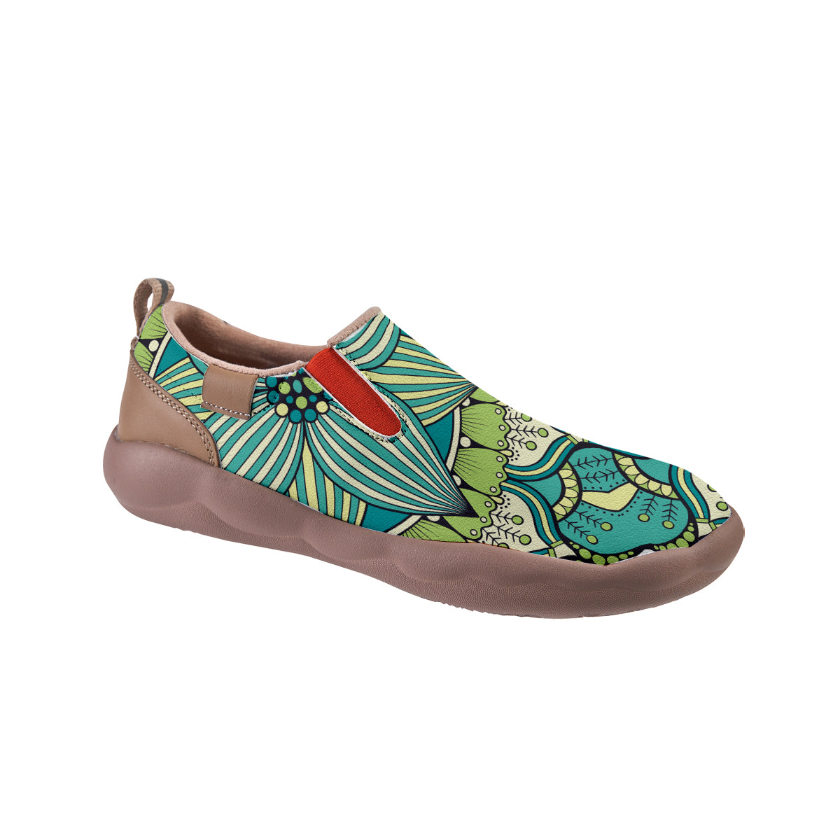 Mandala Flower Slip On