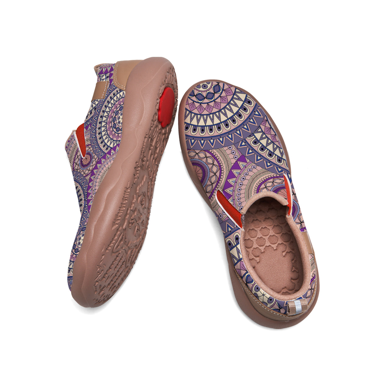 Purple Mandala Slip On