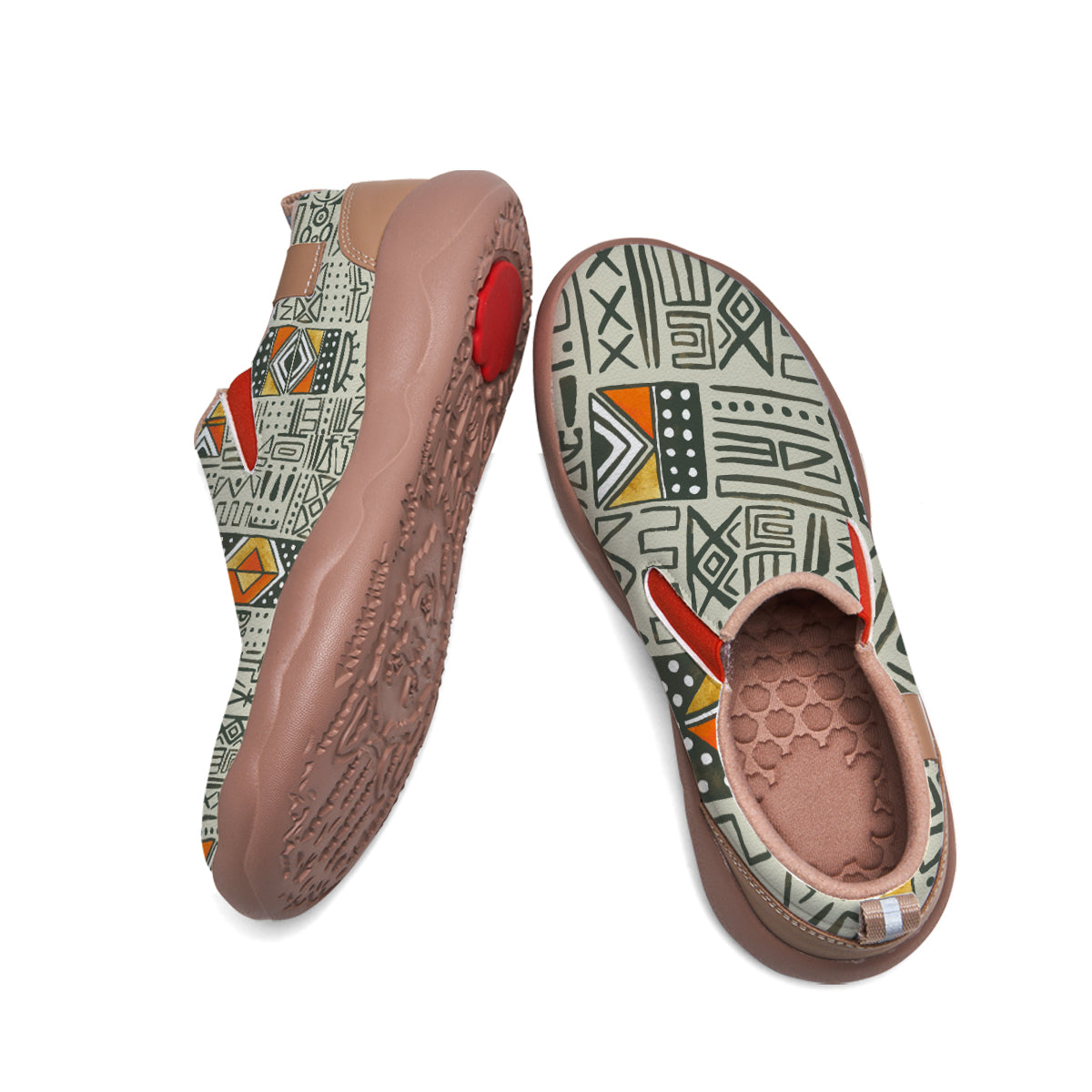 Vintage Texture Pattern Slip On