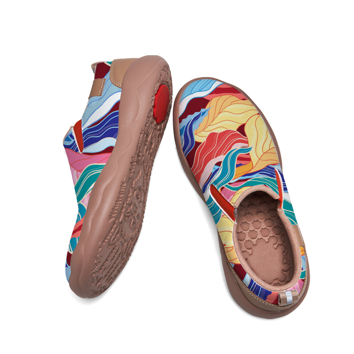 Colorful Leaves Slip On