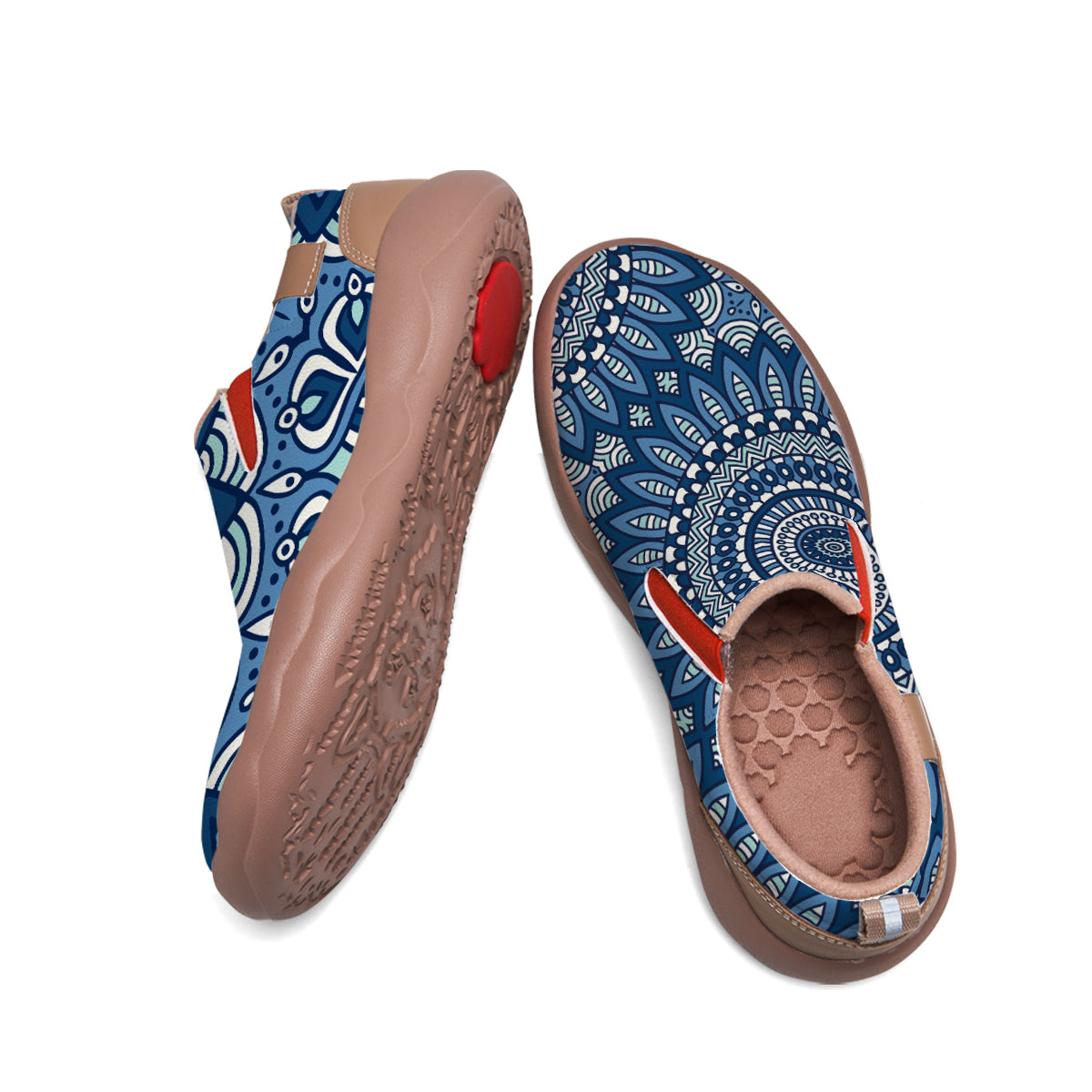 Blue Mandala Slip On