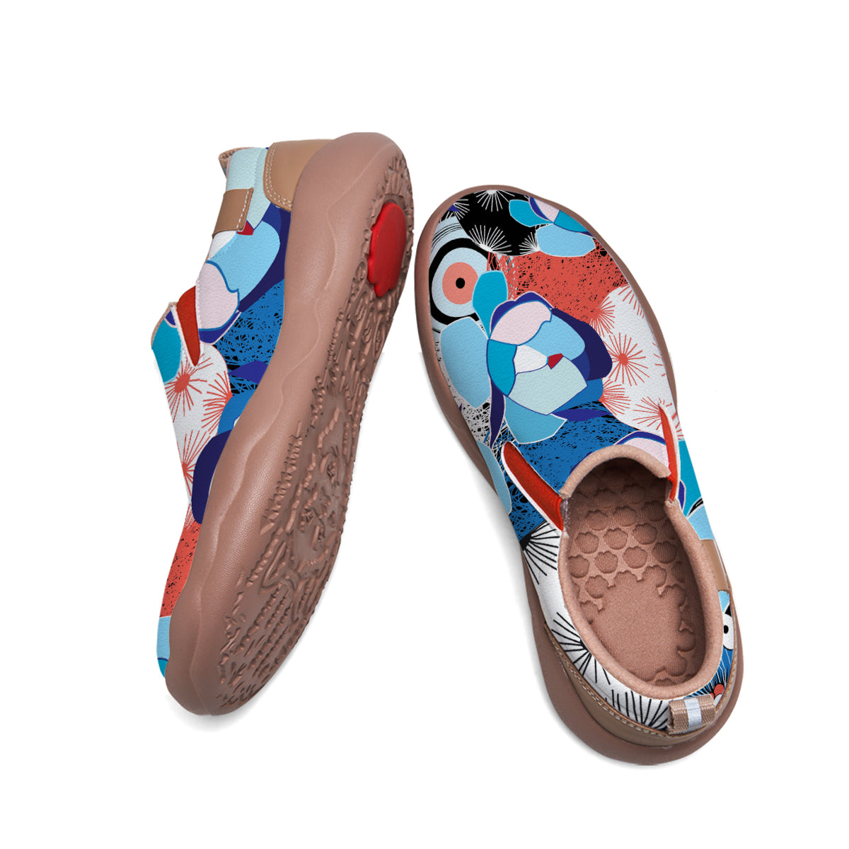 Colorful Flower Slip On