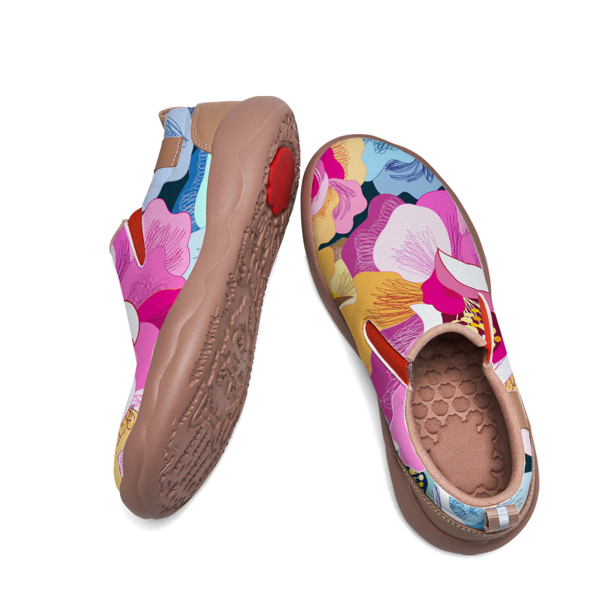 Colorful Flower Slip On