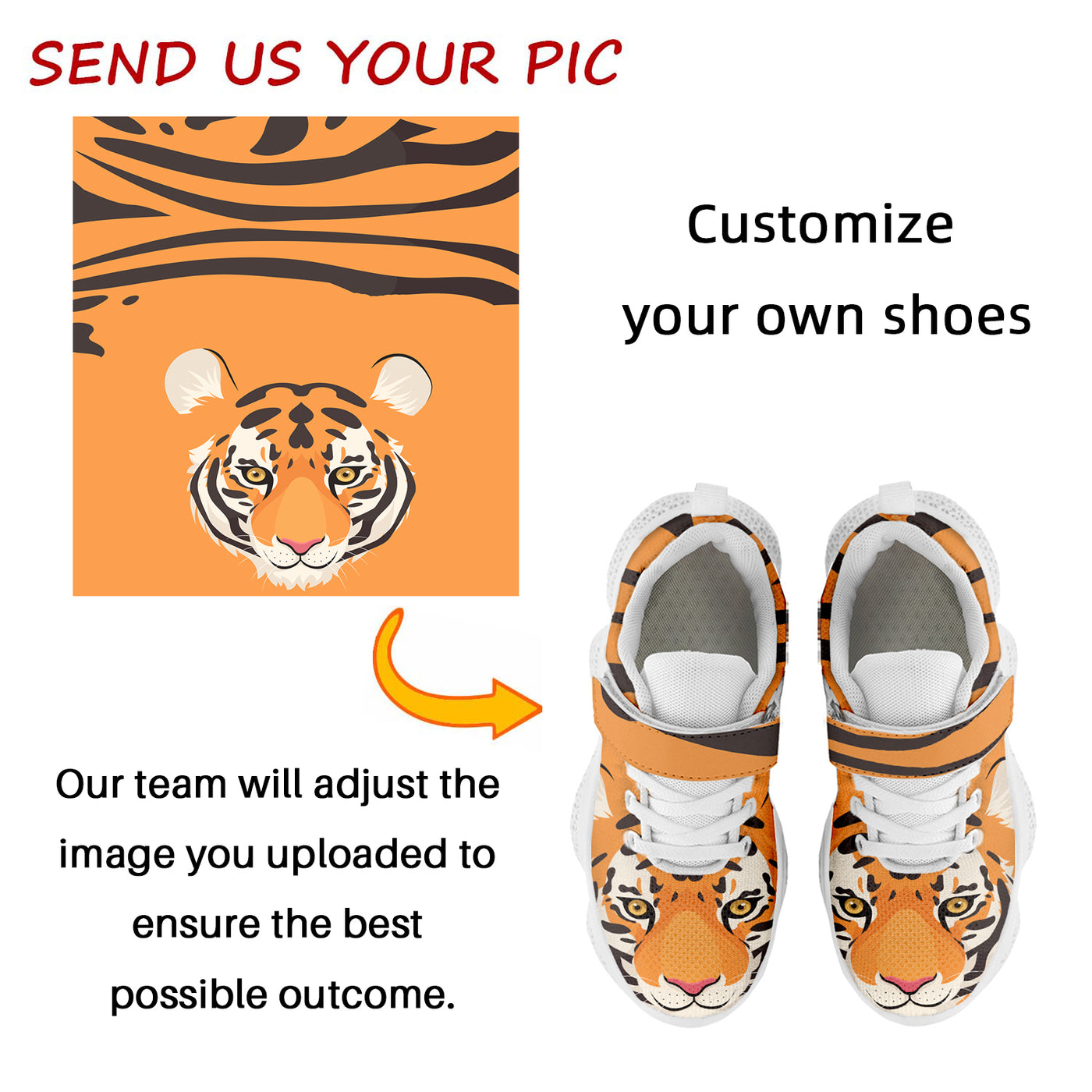 Customizable kids shoes