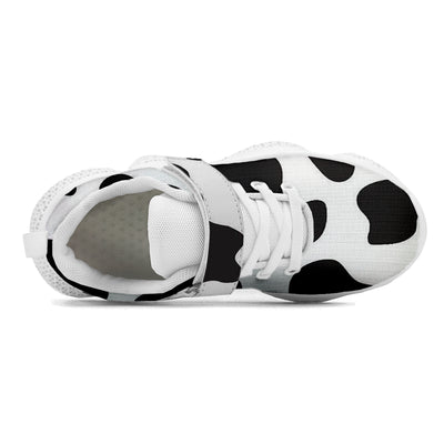 Cow Print Kids Running Shoes