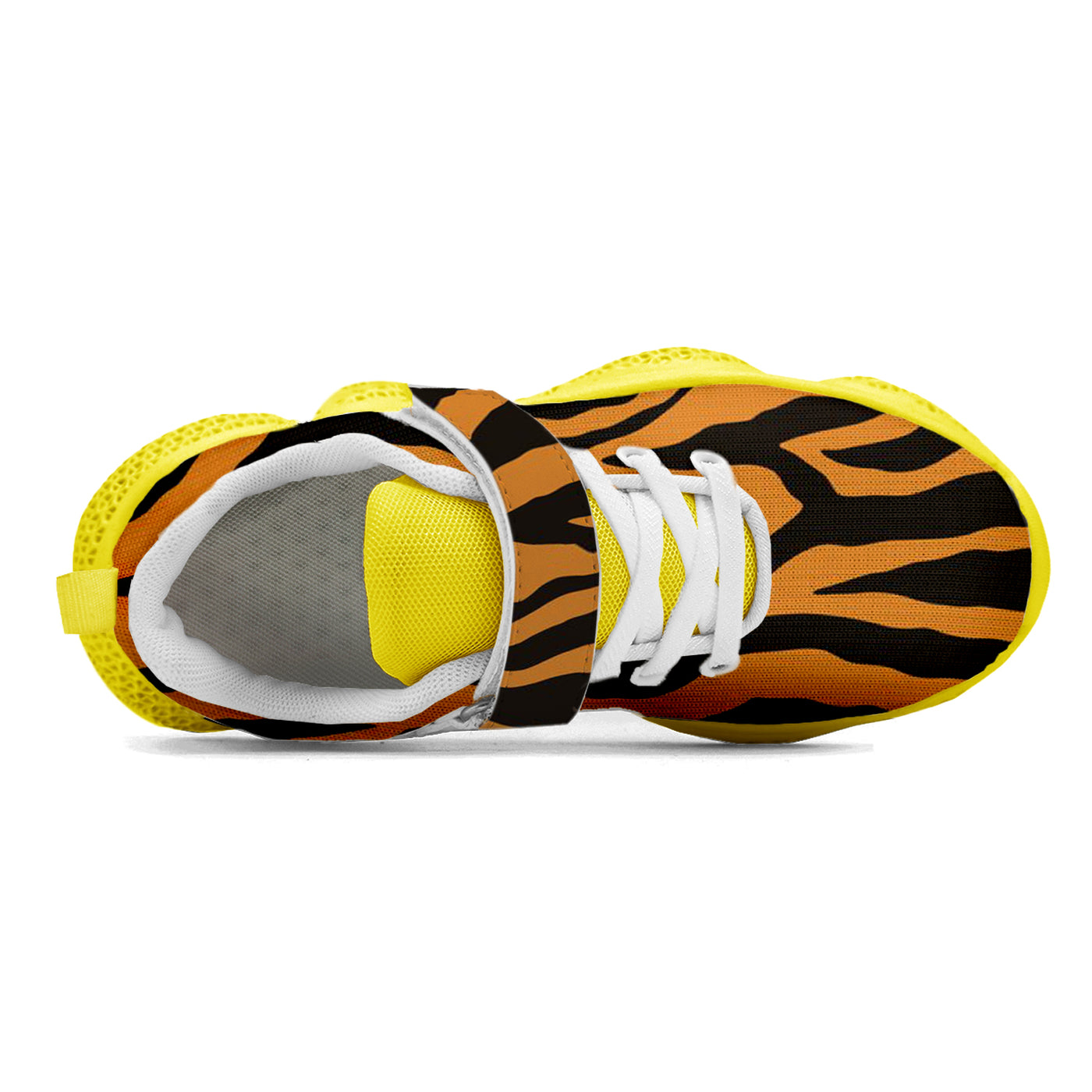 Tiger Print Kids Running Shoes