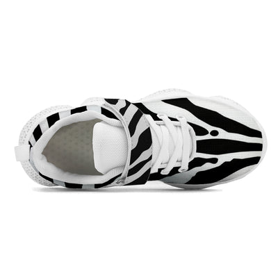 Zebra Print Kids Running Shoes