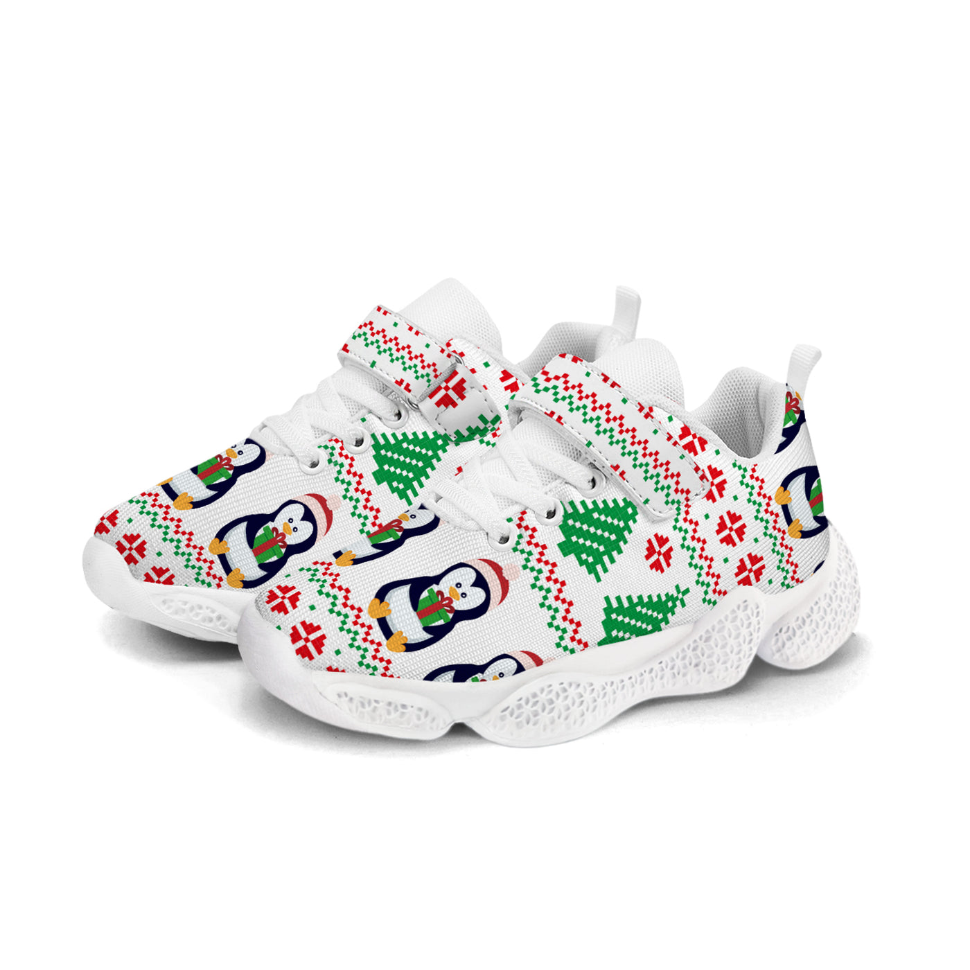 Christmas Penguin Kids Running Shoes