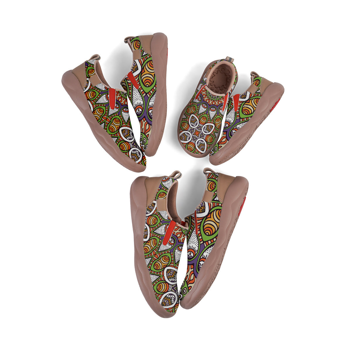 Ethnic Patterns Mandala Slip On