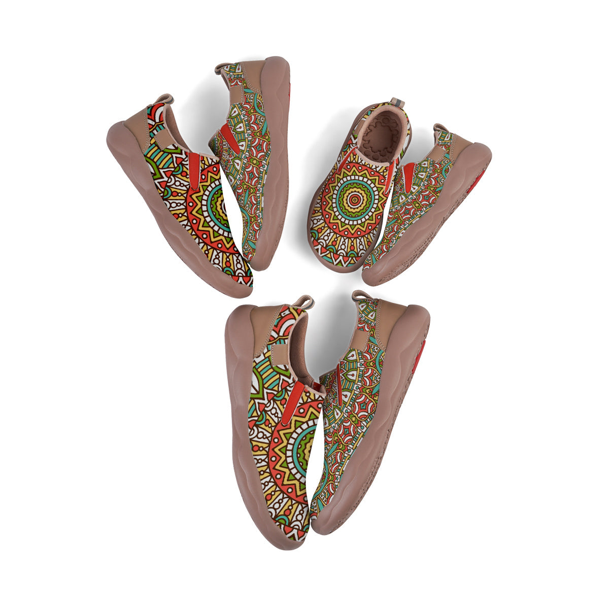 Ethnic Patterns Mandala Slip On