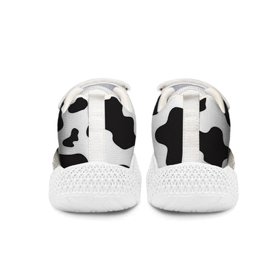 Cow Print Kids Running Shoes