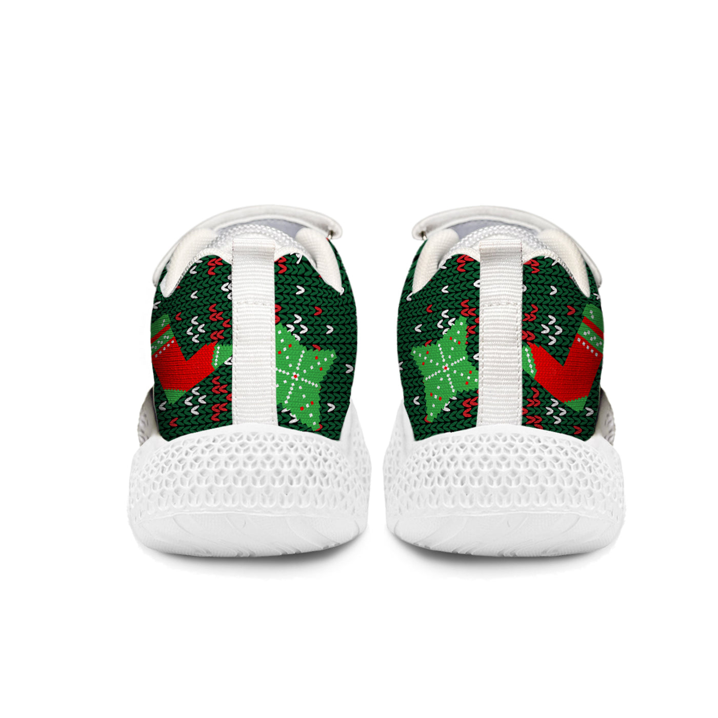 Pixel Christmas Tree Kids Running Shoes