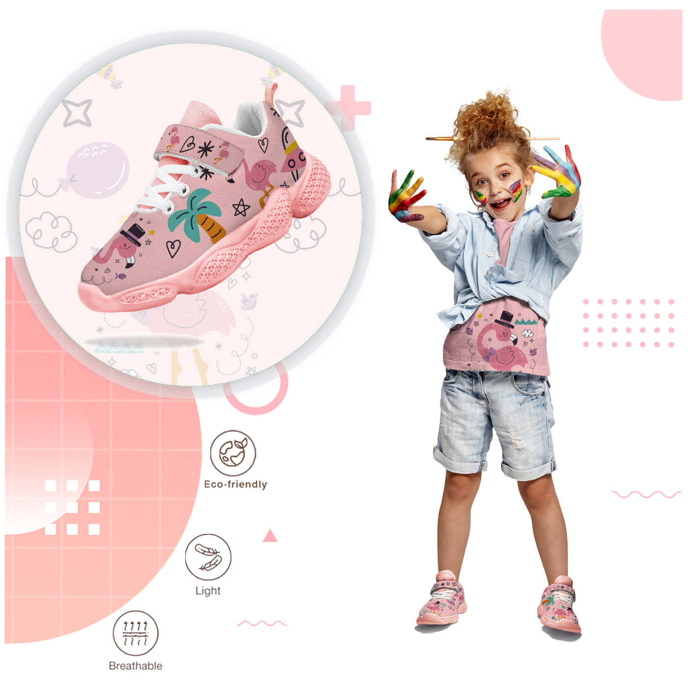 Flamingo Kids Running Shoes