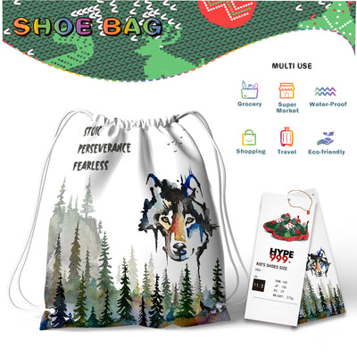 Pixel Christmas Tree Kids Running Shoes