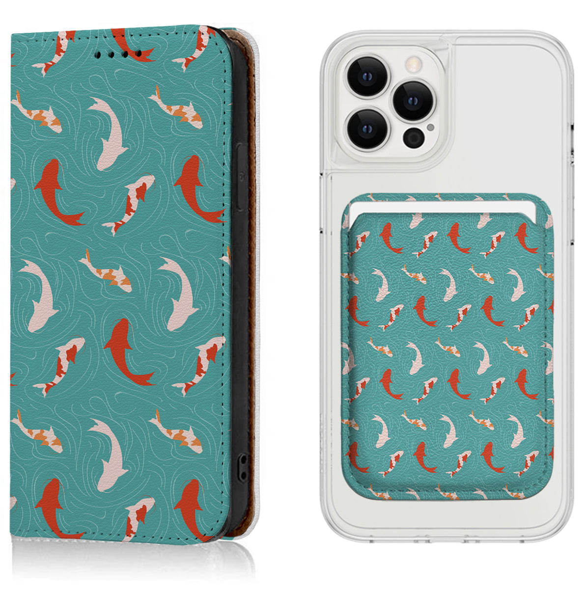 Koi Fish iPhone Leather Case