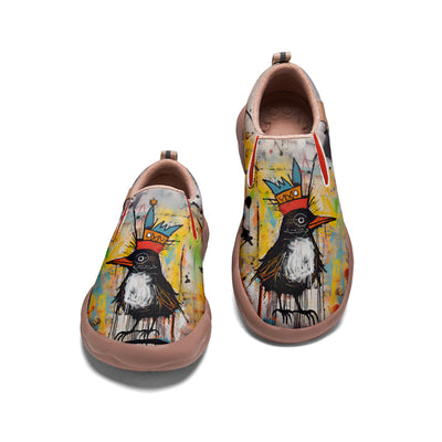 Graffiti Basquiat Bird Slip On