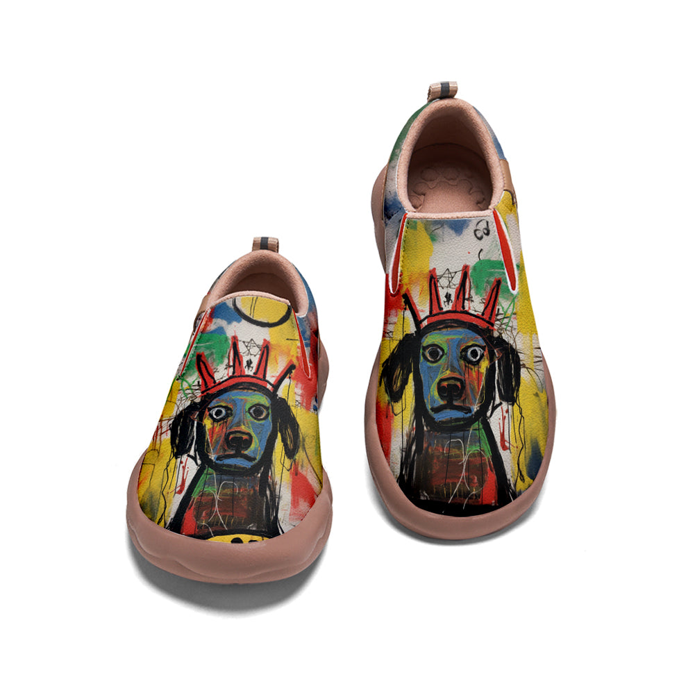 Graffiti Basquiat Labrador Slip On