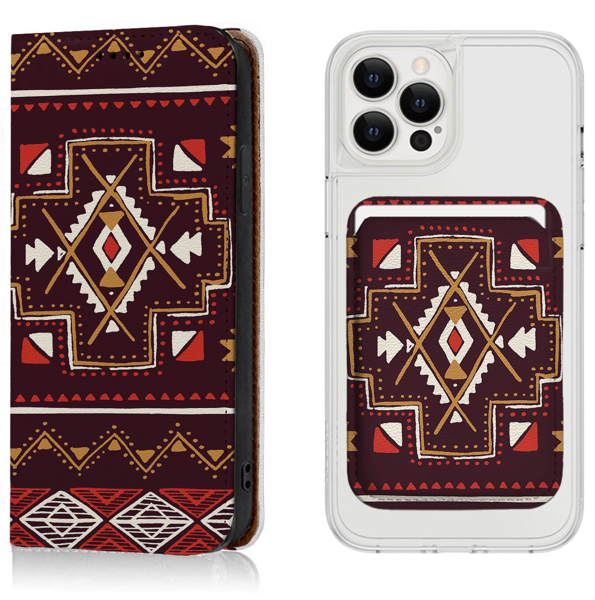 Aztec Pattern iPhone Leather Case