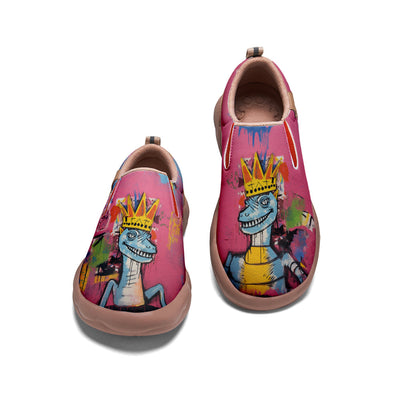 Graffiti Basquiat Dinosaur Slip On