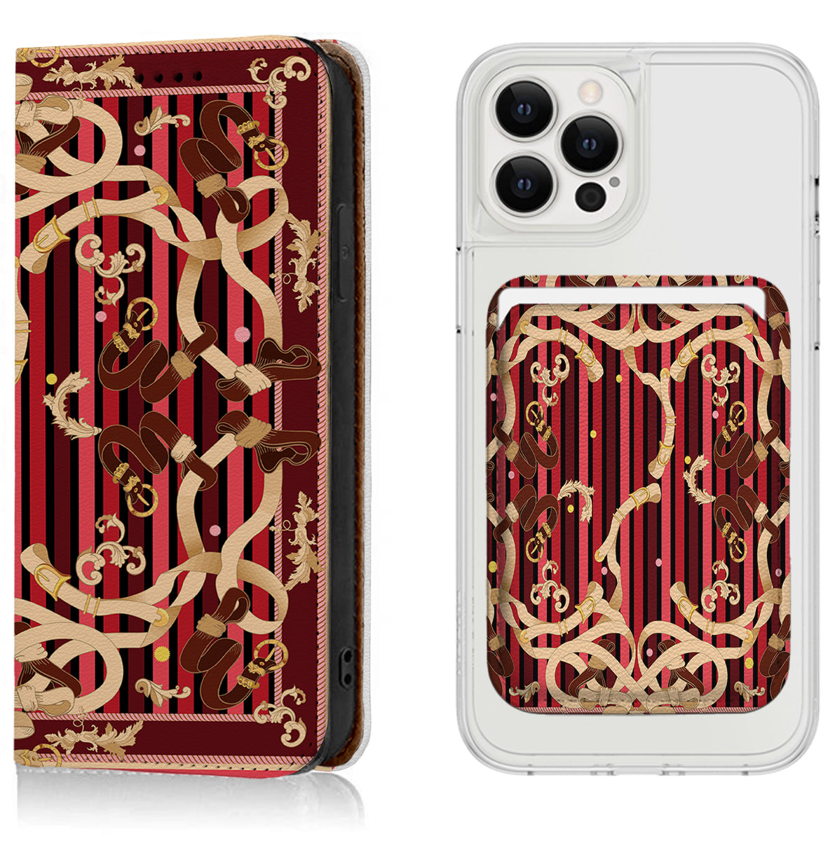 Luxury Printing iPhone Leather Case