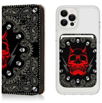 Black Bandana iPhone Leather Case