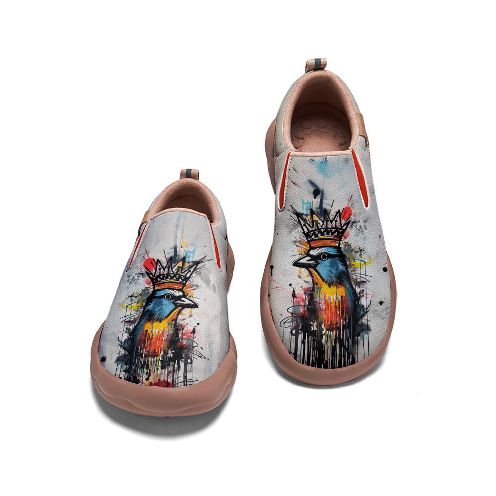 Graffiti Basquiat Bird Slip On