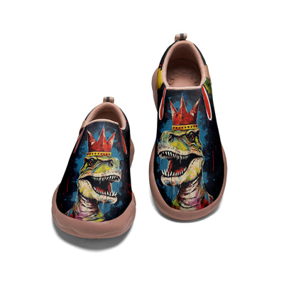 Graffiti Basquiat Dinosaur Slip On