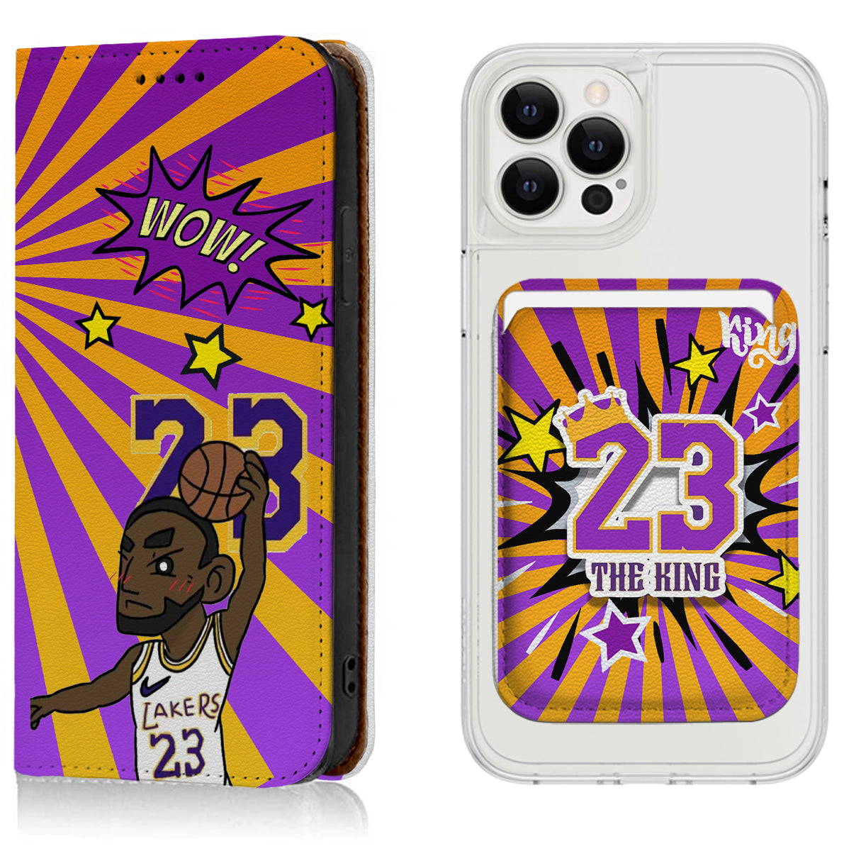 Los Angeles Basketball iPhone Leather Case