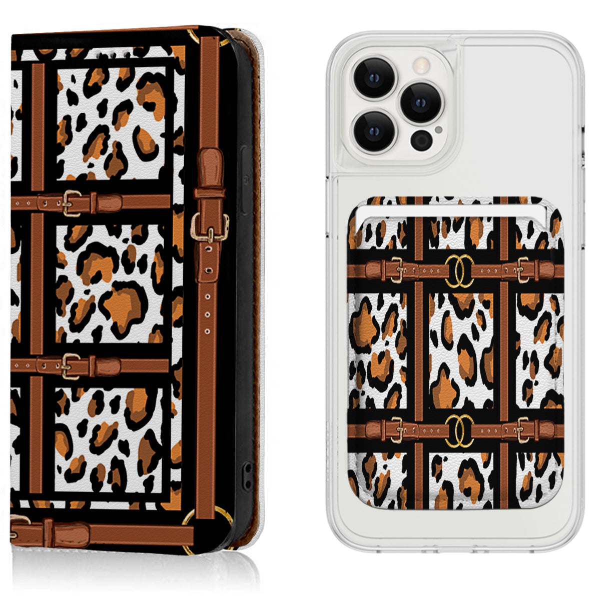 Leopard Print iPhone Leather Case