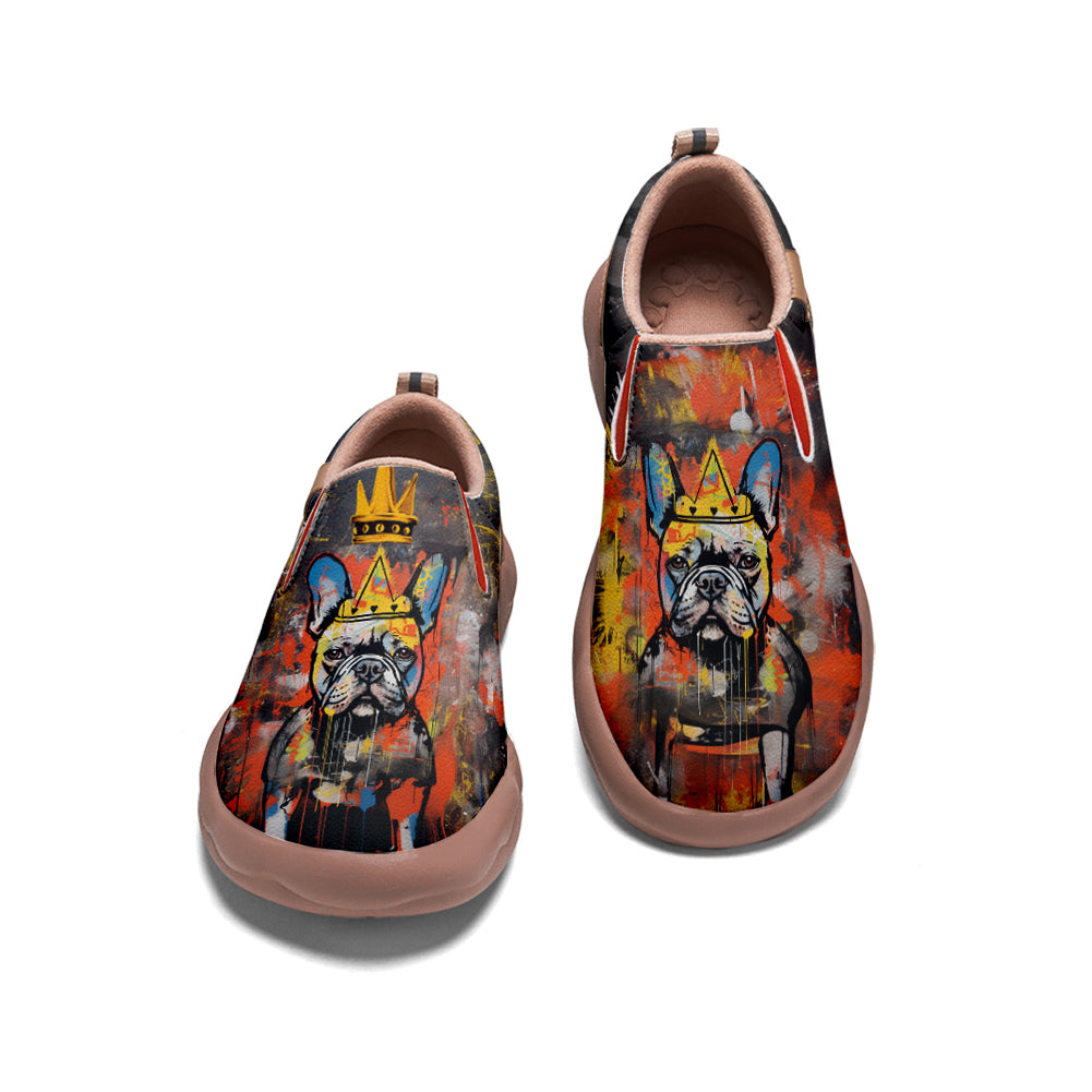 Graffiti Basquiat French Bulldog Slip On