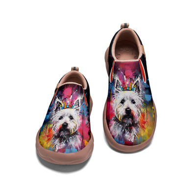 Graffiti Basquiat West Highland White Terrier Slip On