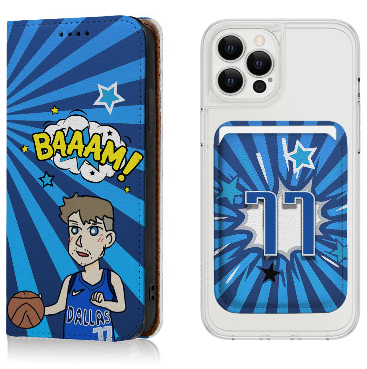 Dallas Basketball iPhone Leather Case