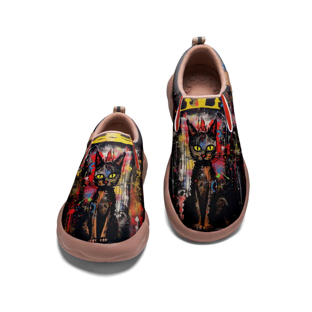 Graffiti Basquiat Cat Slip On