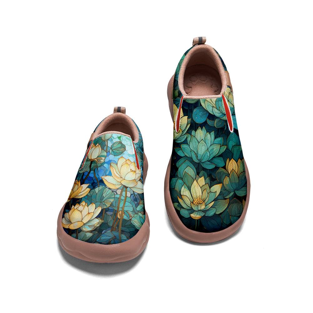 Green Lotus Slip On