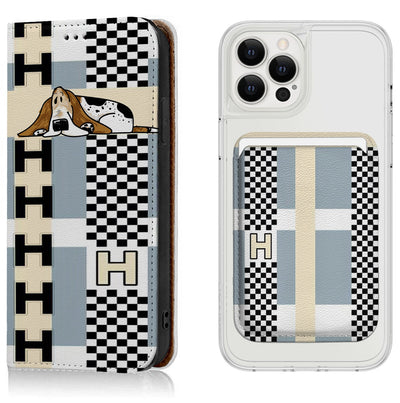 Basset Hound iPhone Leather Case