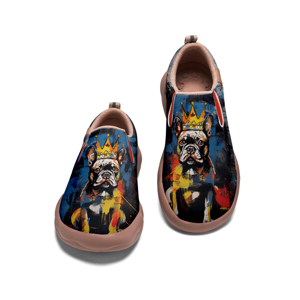 Graffiti Basquiat French Bulldog Slip On