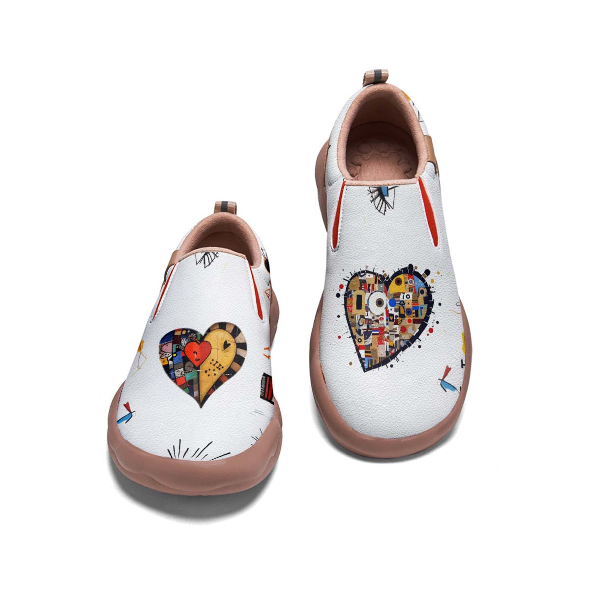 Graffiti Heart Slip On