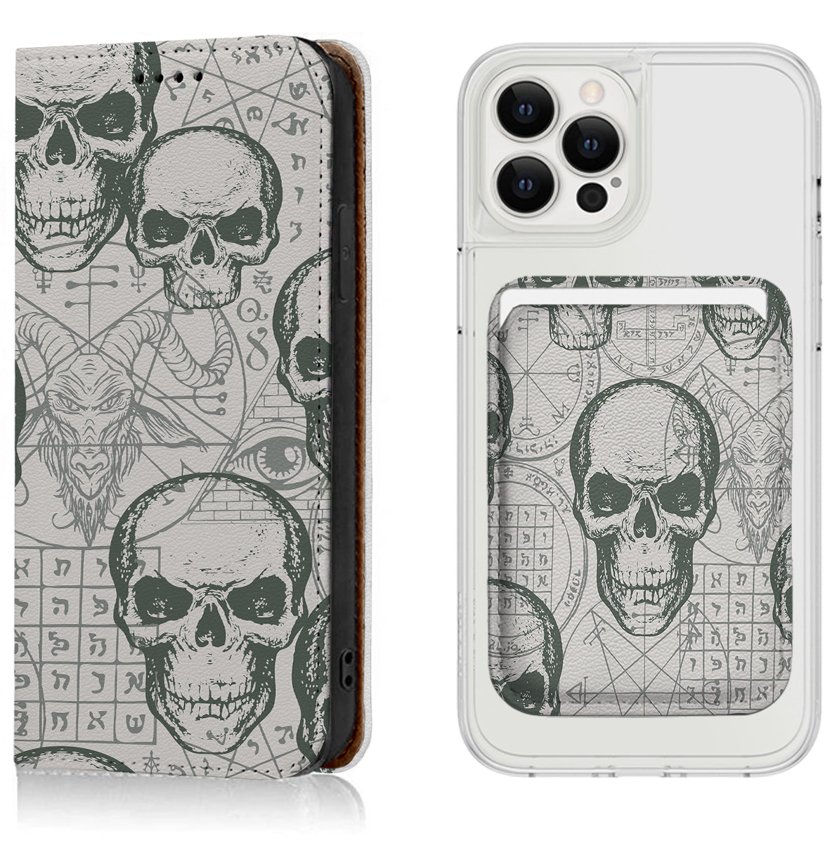 Satan Skull iPhone Leather Case