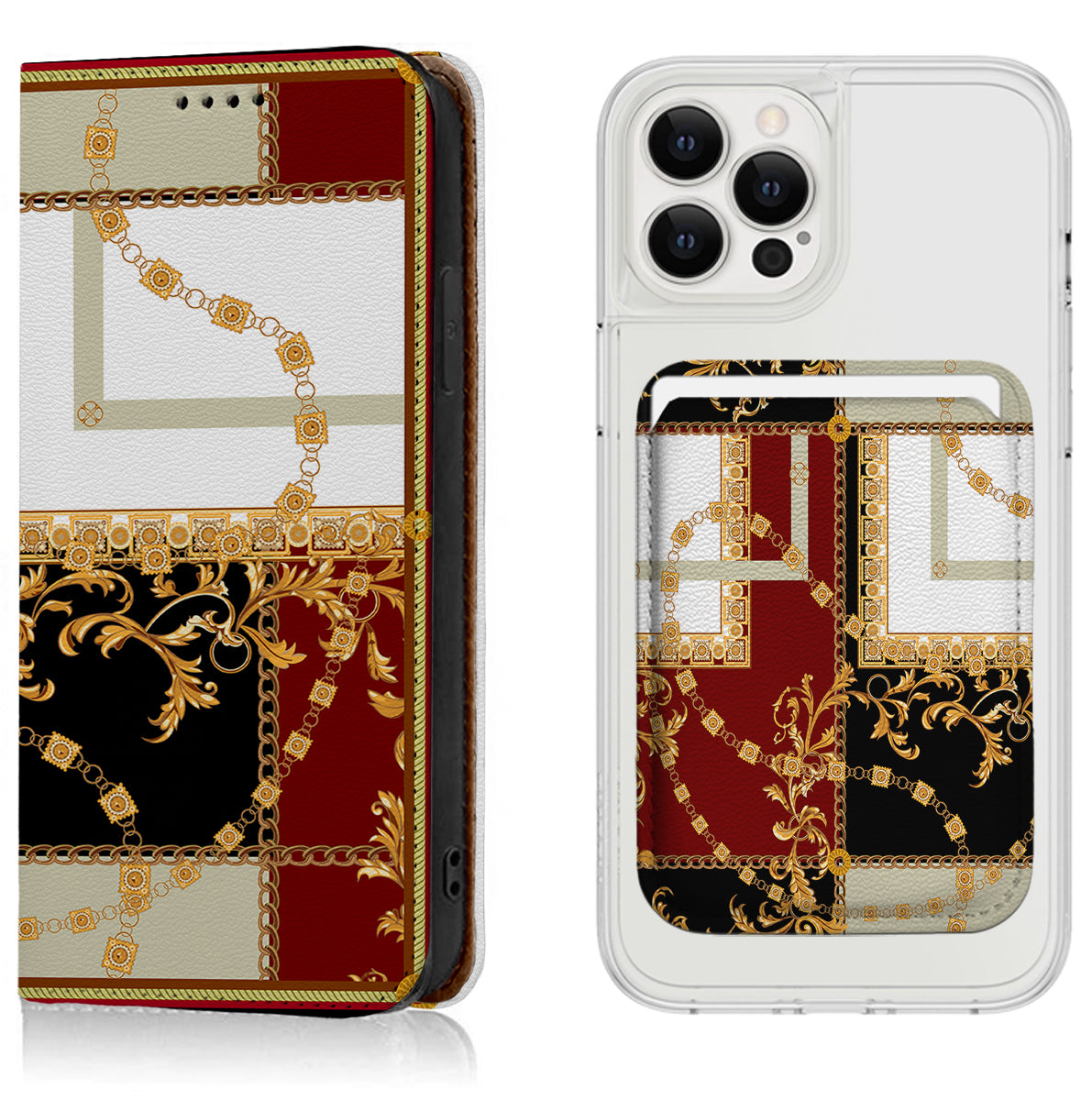 Luxury Printing iPhone Leather Case