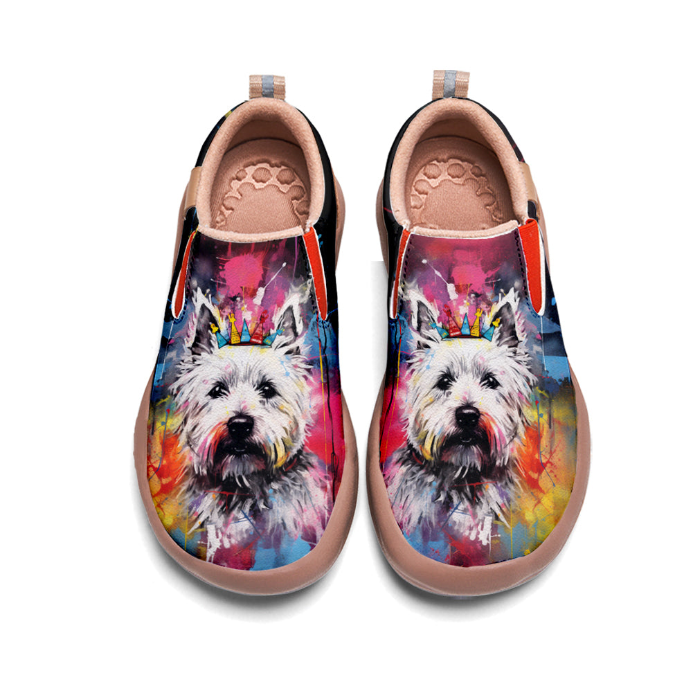 Graffiti Basquiat West Highland White Terrier Slip On